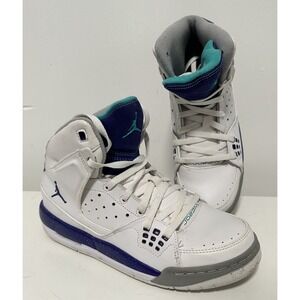 Nike Air Jordan Shoes Kids 6Y SC-1 538699-109 White Grape Basketball Sneakers‎
